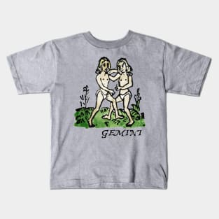 Gemini - Medieval Astrology: Kids T-Shirt